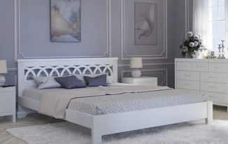 Как выбрать кровати белого цвета из массива?
